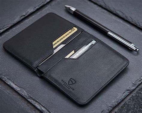 vaultskin city slim bifold wallet with rfid protection|vault leather wallet.